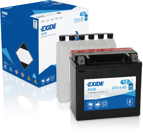 Battery Exide AGM ETX24HL-BS Exide De 20Ah a 30Ah